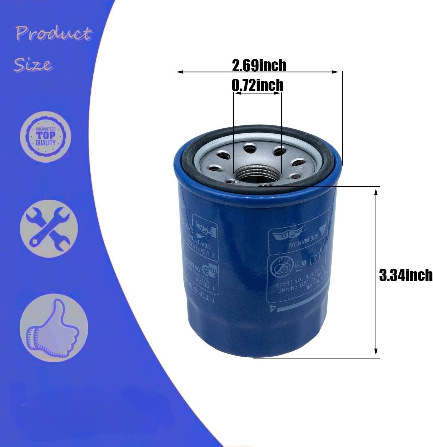 15400-PLM-A01,15400-PLM-A02 Oil Filter For Honda GX610 GX620 GX630